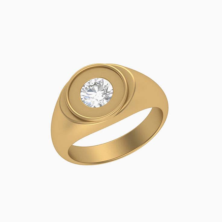 Signet Natural Diamond ring