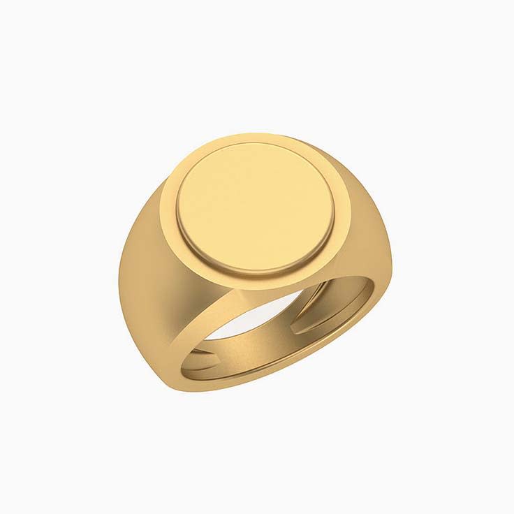 Classic gold Signet Ring