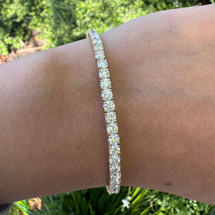 Lab grown Diamond flexible bracelet