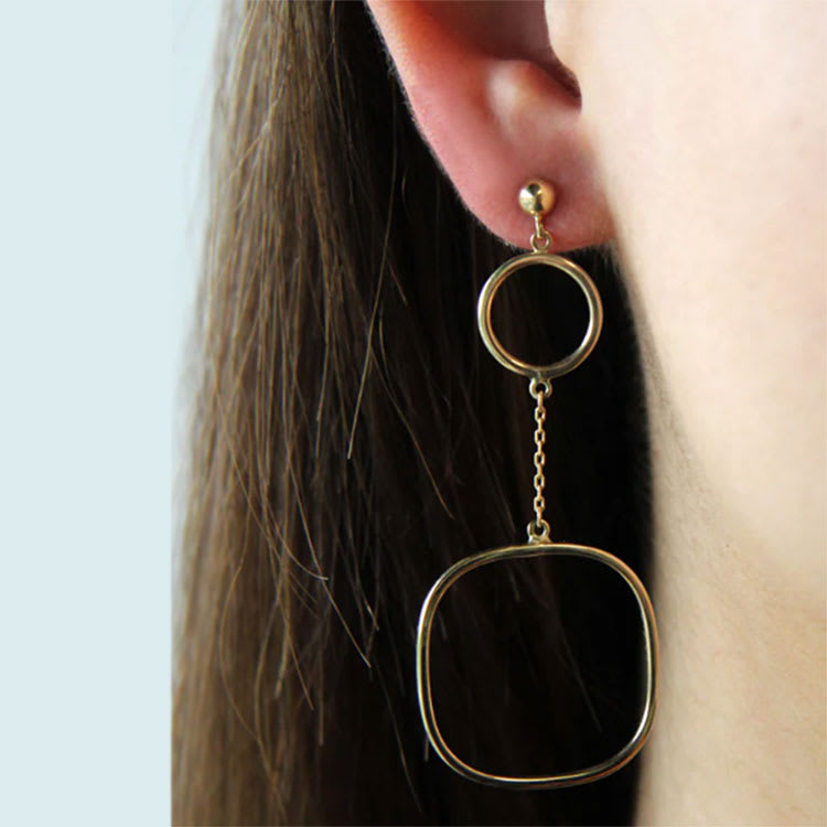 Gold Dangle Earrings