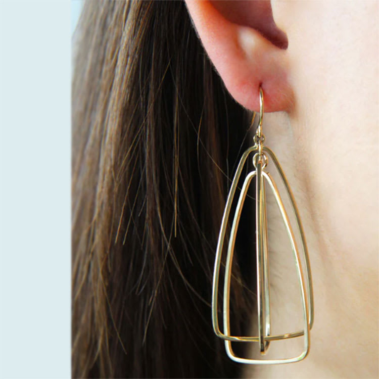 Classic Gold Drop Earrings For Women