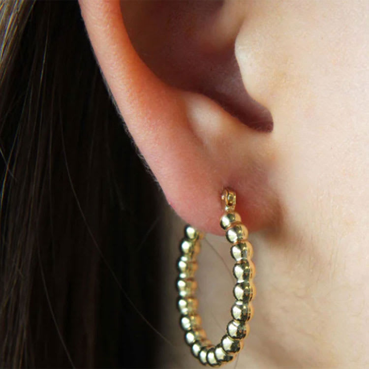 Chiny Gold Hoops