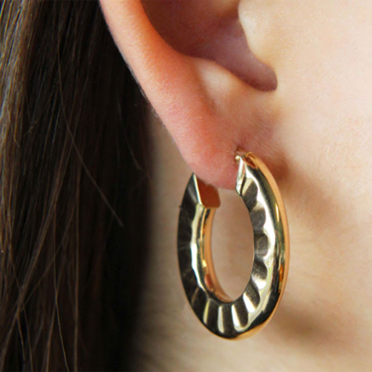 Chunky Hoop Earrings