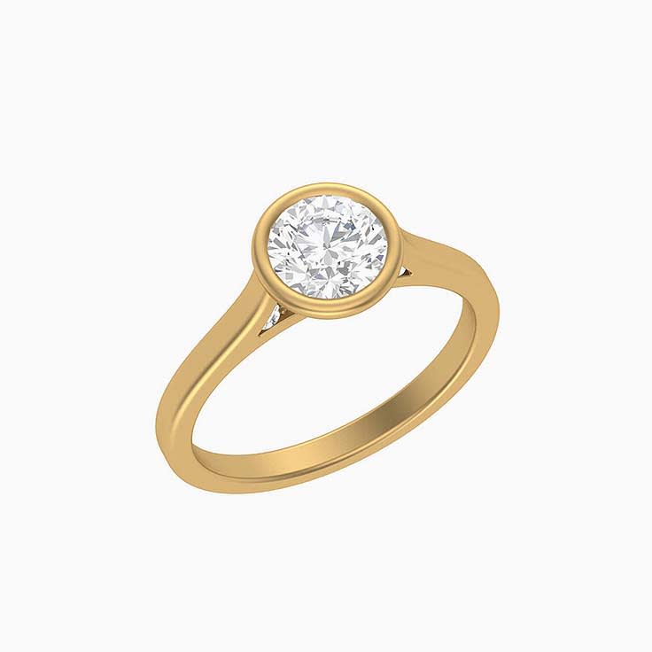 Bezel Set Solitaire Natural diamond