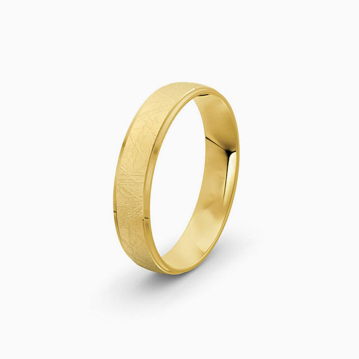 Ice Matt Gold Ring