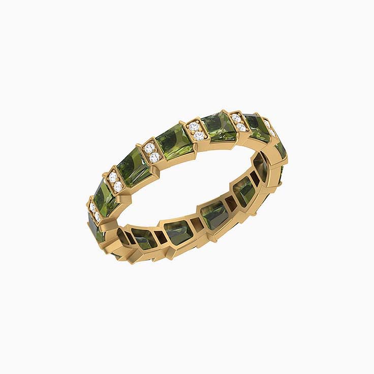 Step design Natural Australian Sapphire band