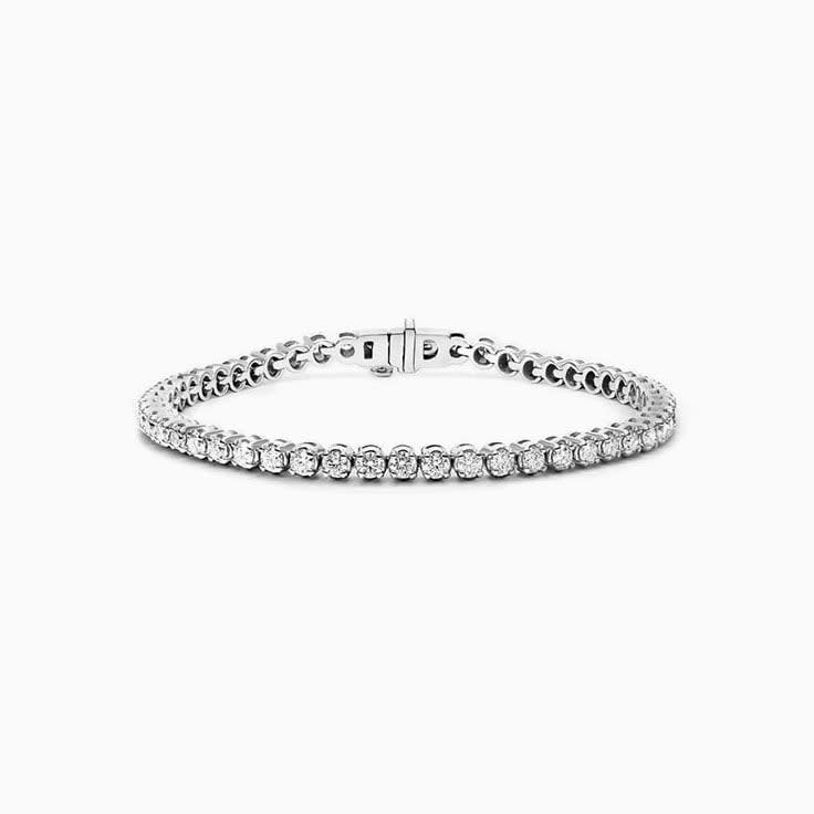 9ct Tennis Bracelet With Lab Diamond