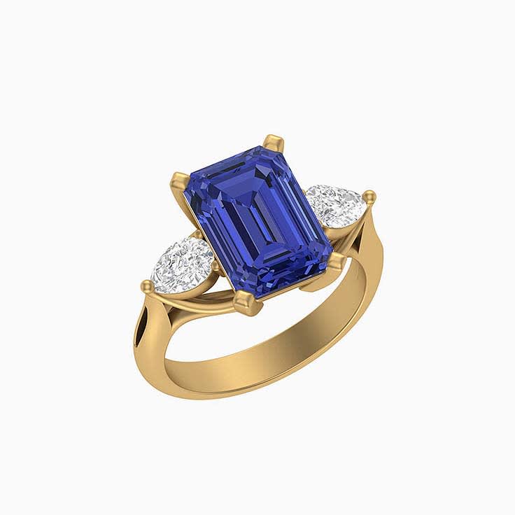 Stunning Tanzanite and diamond ring.