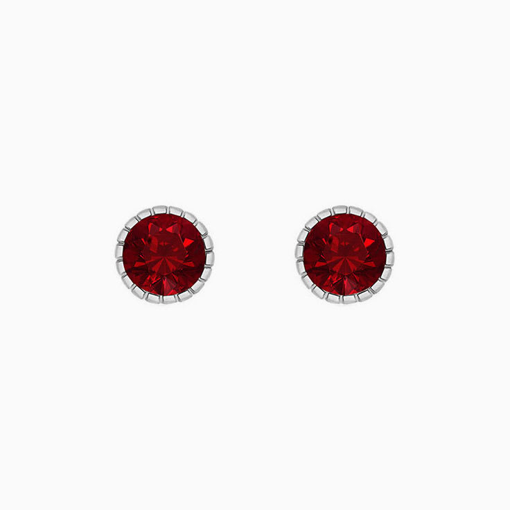 Natural Ruby stud earrings