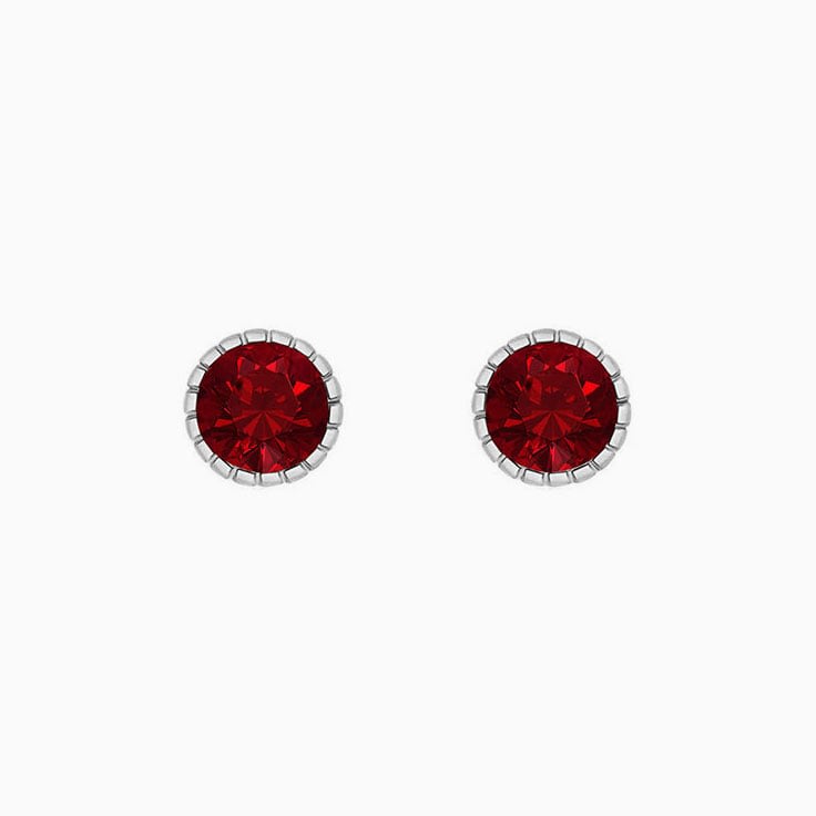 Natural Ruby stud earrings