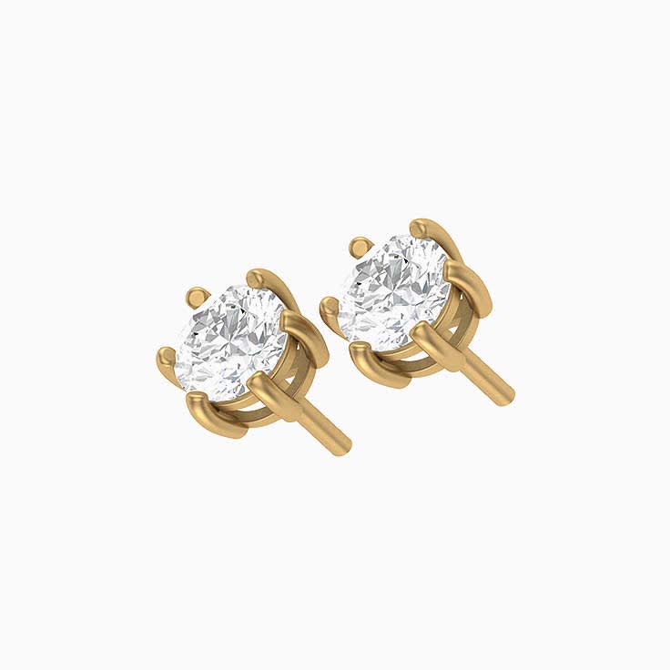 Classic Natural diamond studs 1 and a half in total weight.