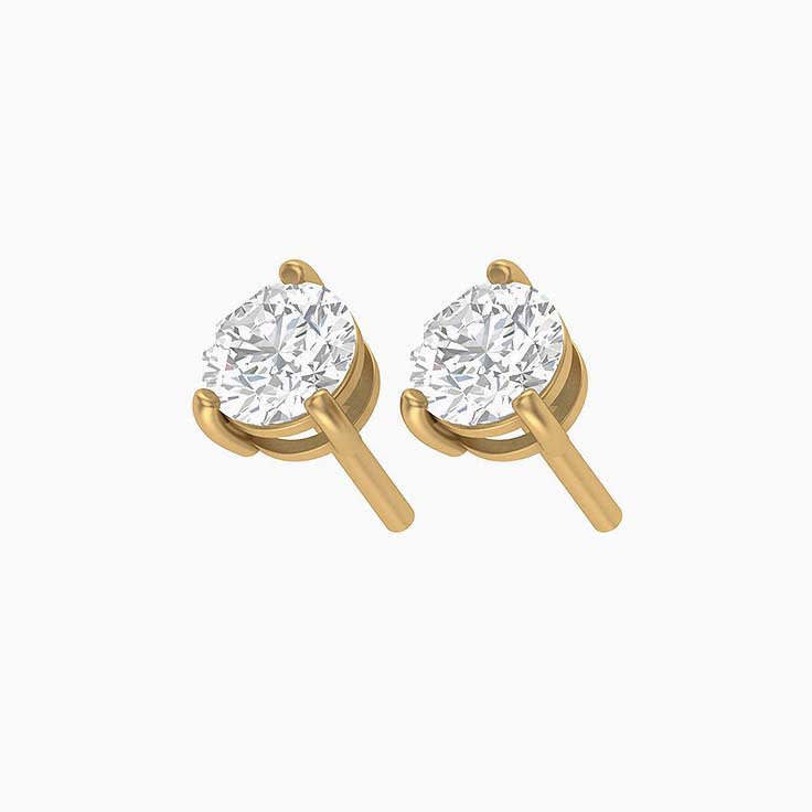 1ct each stud Natural diamonds