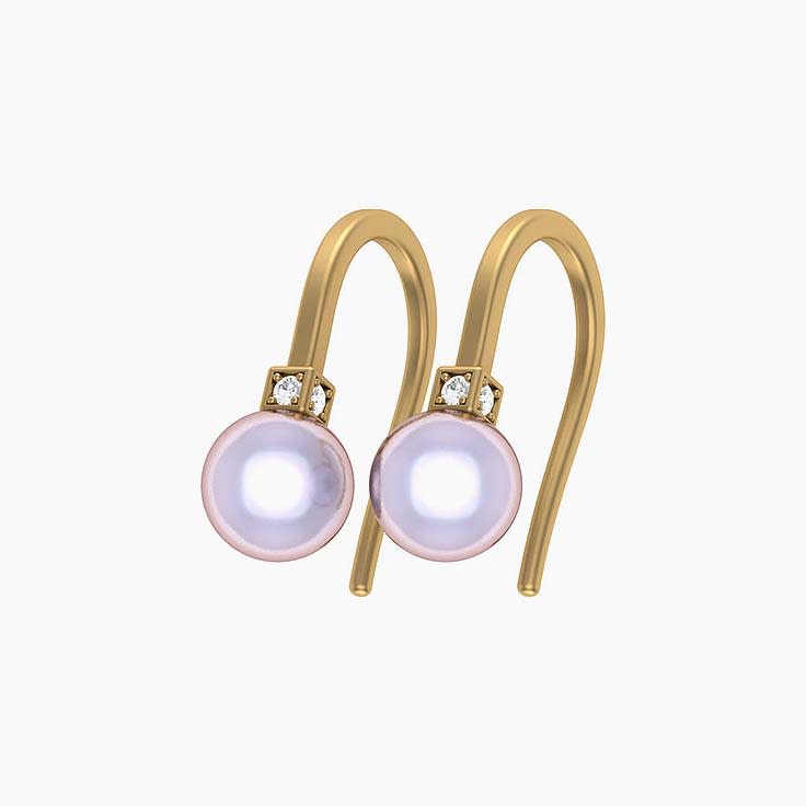 Drop South Sea pearl 10mm each earrings