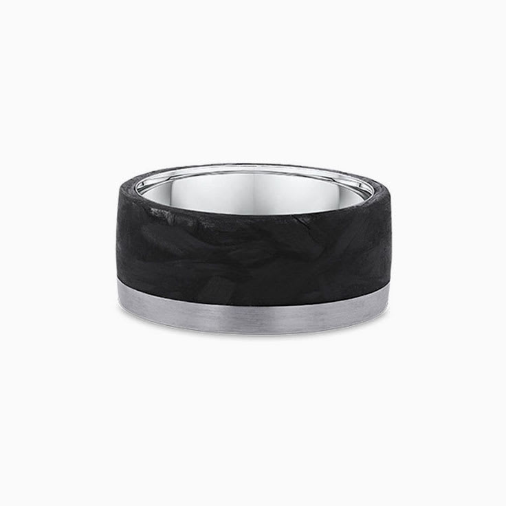 Black Ring With A Gold Stripe