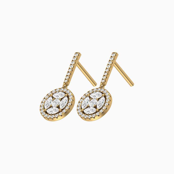 Rotunda natural diamond earrings