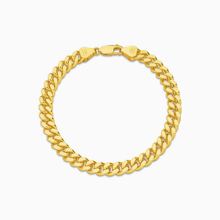 Solid Curb Link Bracelet