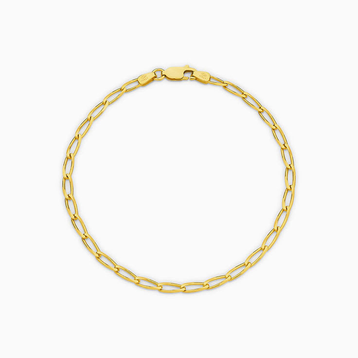 Flat Long Curb Bracelet