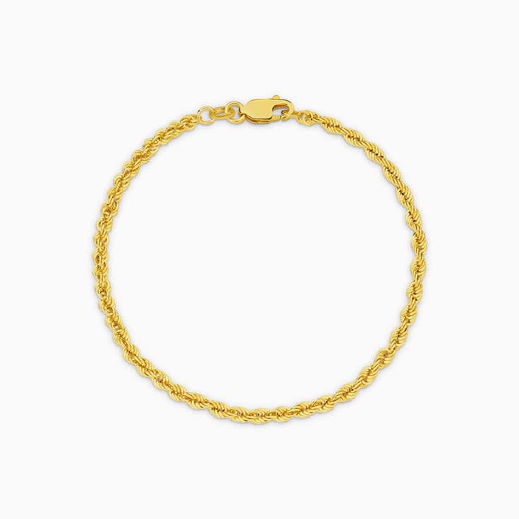 Hollow Diamond Cut Bracelet