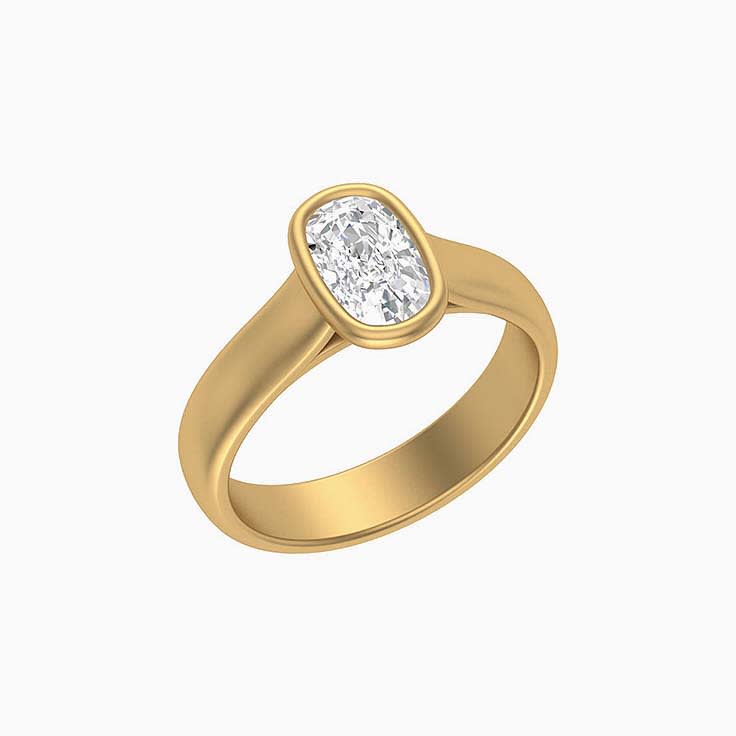 Elongated cushion Lab diamond
