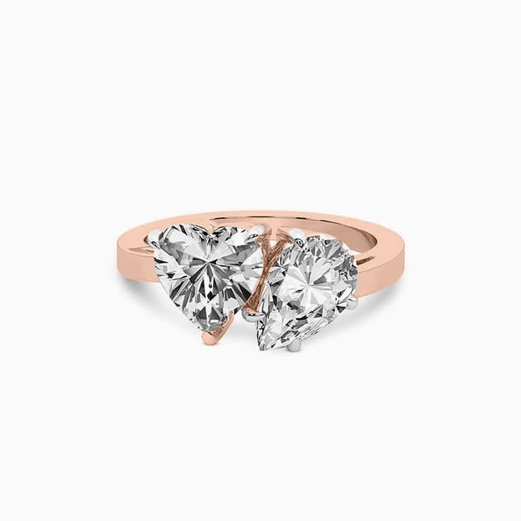 Heart And Pear Lab Grown Diamond Ring