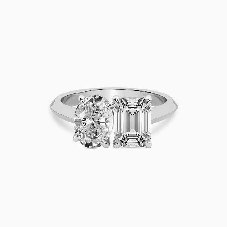 Toi et moi lab diamond ring