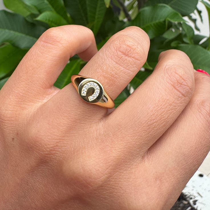 Horseshoe Signet Ring