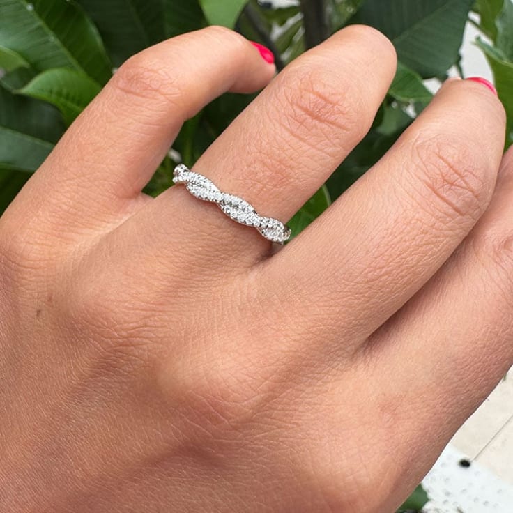 Infinity Ring With Eternity Diamonds