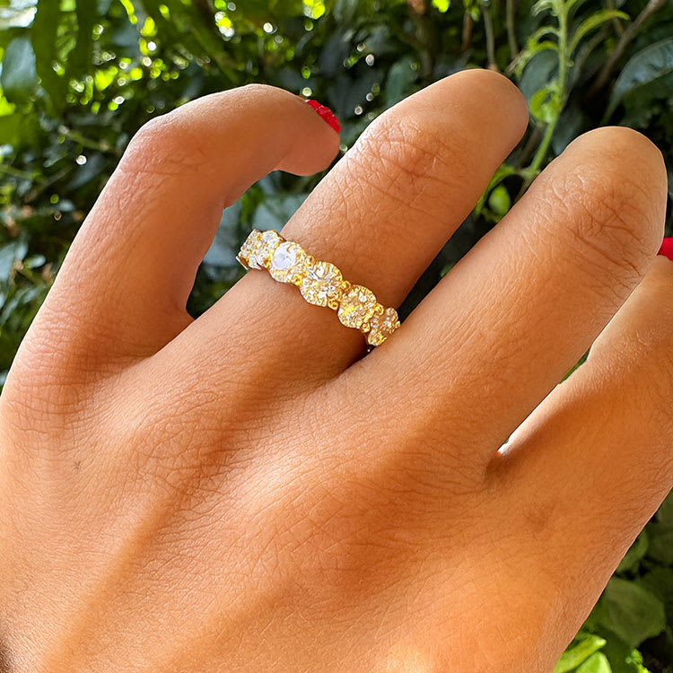 40 Points Each Lab Diamond Eternity Ring
