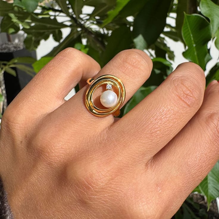 Pearl And Gold Ring