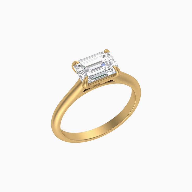 Emerald cut Lab diamonds