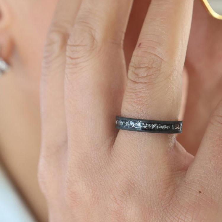 4mm Zirconium With Stardust Ring