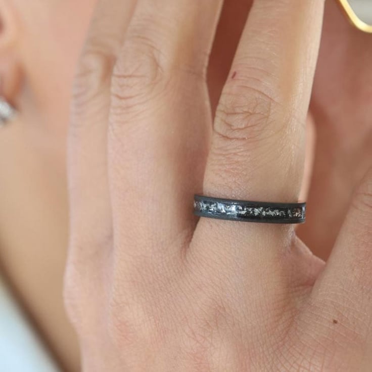 4mm Zirconium With Stardust Ring