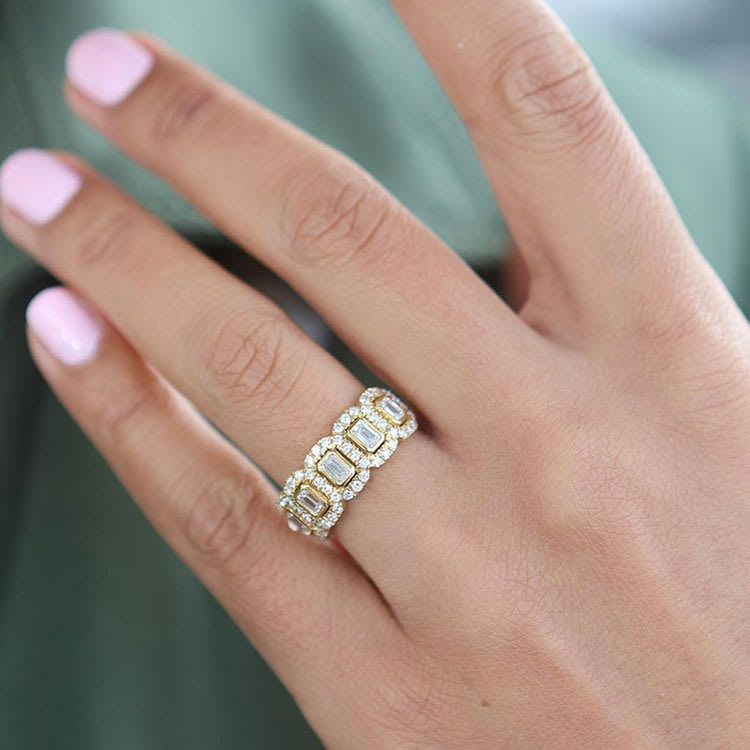 Diamond Dress Ring Set With Lab Grown Diamonds