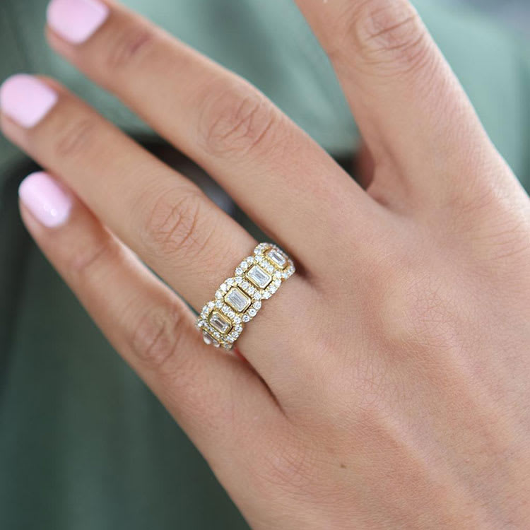 Diamond Dress Ring Set With Lab Grown Diamonds