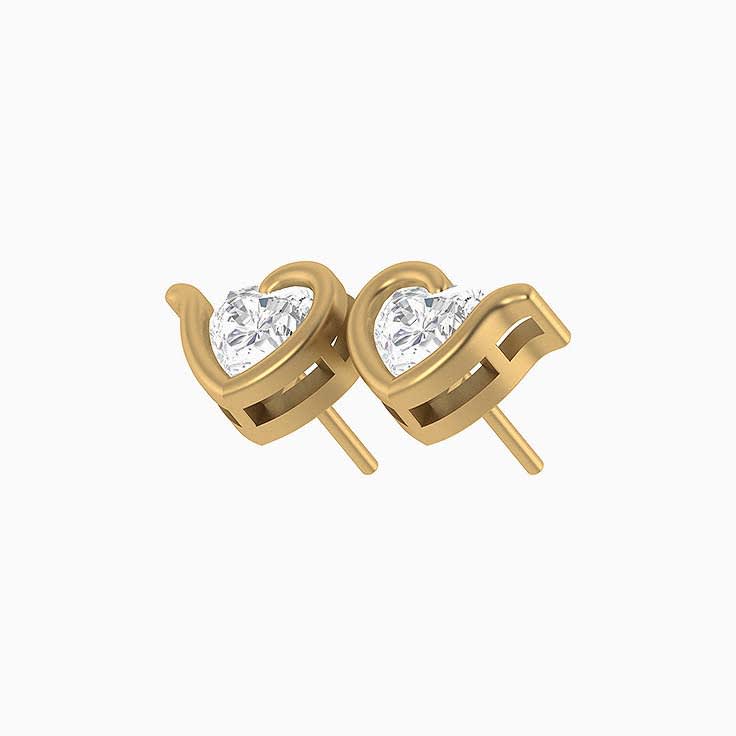 Lab Heart studs