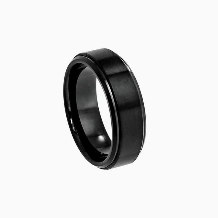 Black Ring In Tungsten