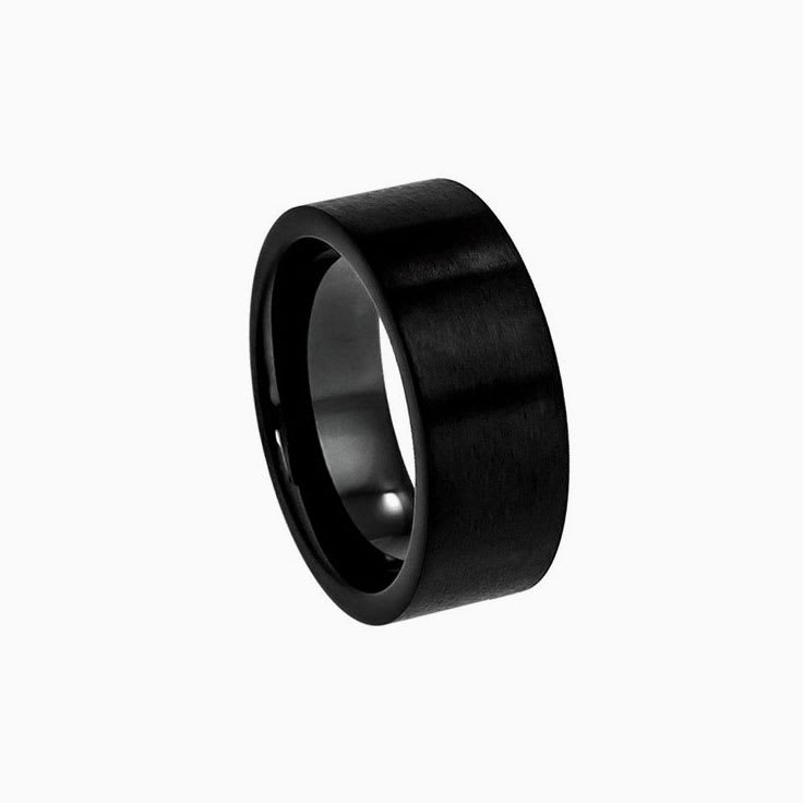 Flat Profile Black Ring