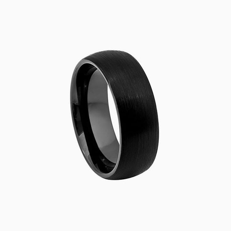 Comfort Fit Black Ring