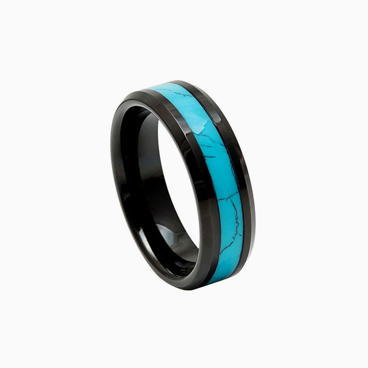 Bevel Edge With Turquoise Inlay