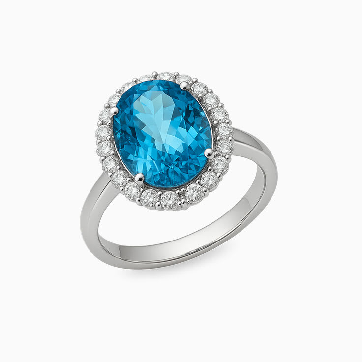 December birthstone dress ring