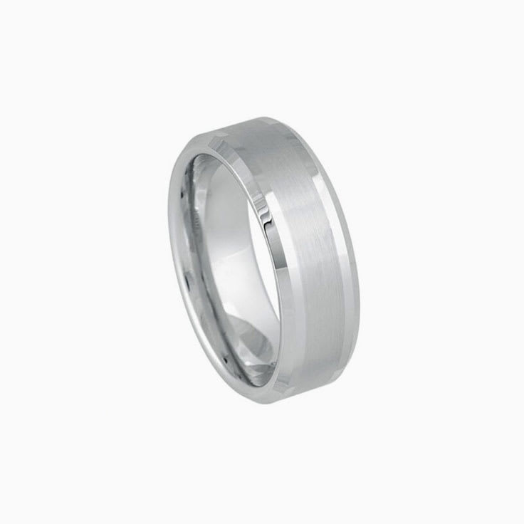 Flat beveled tungsten ring
