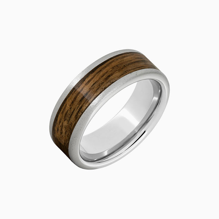 Oak bourbon aging barrel ring