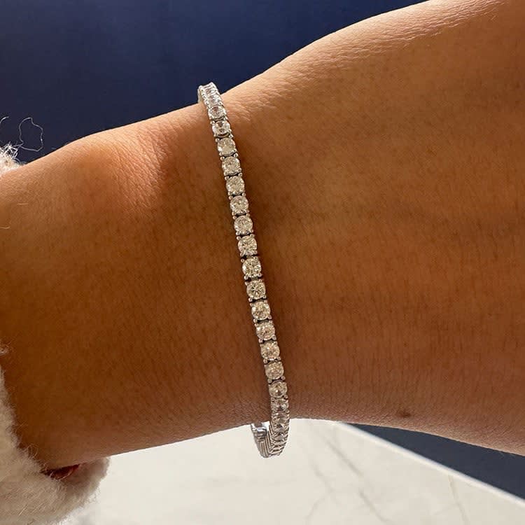 Classic 5 carat Lab Tennis Bracelet
