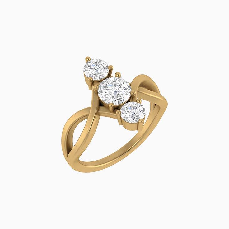 Trilogy Plait of Lab diamonds