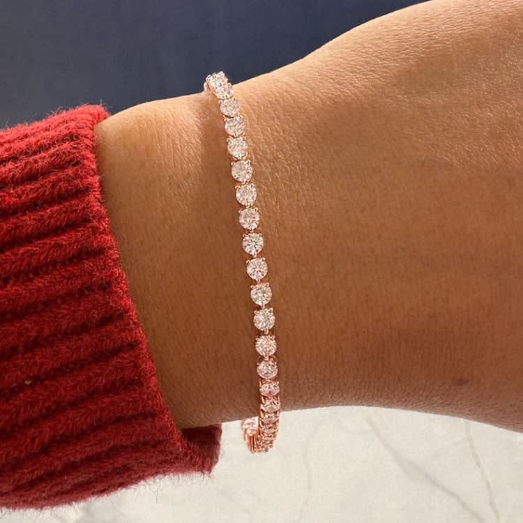 3 claw Tennis Bracelet with 5ct Lab diamond