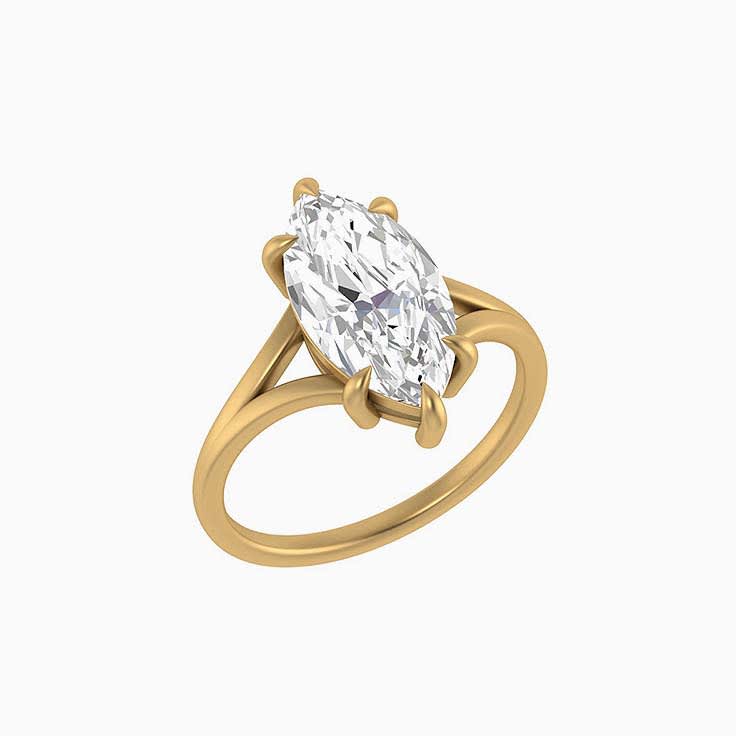 Stunning Marquise cut Lab Diamond 3 and a half ct
