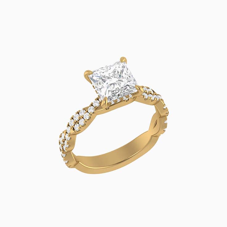 Princess cut 2ct Lab diamond