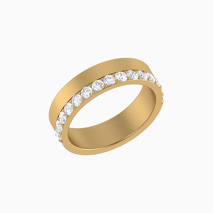 5mm Lab diamond band