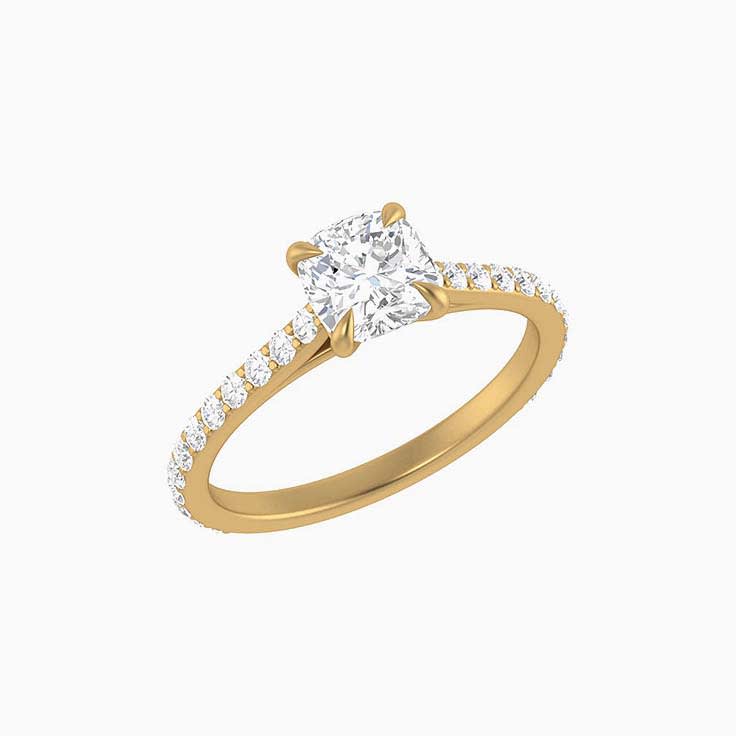 Cathedral Lab Cushion cut