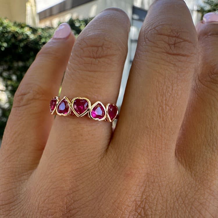 Custom birthstone ring